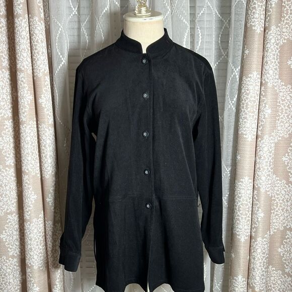 Freeport Studio Black Button-Up Jacket – Size 6P - Picture 1 of 9